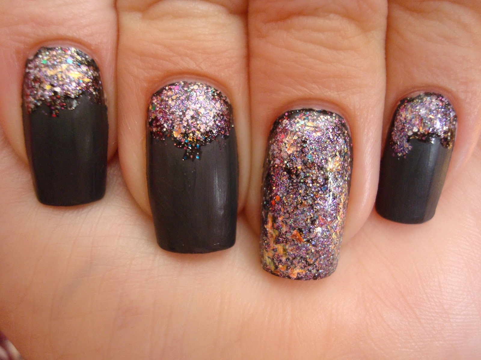 Sparkly Vegas Nails - wide 8