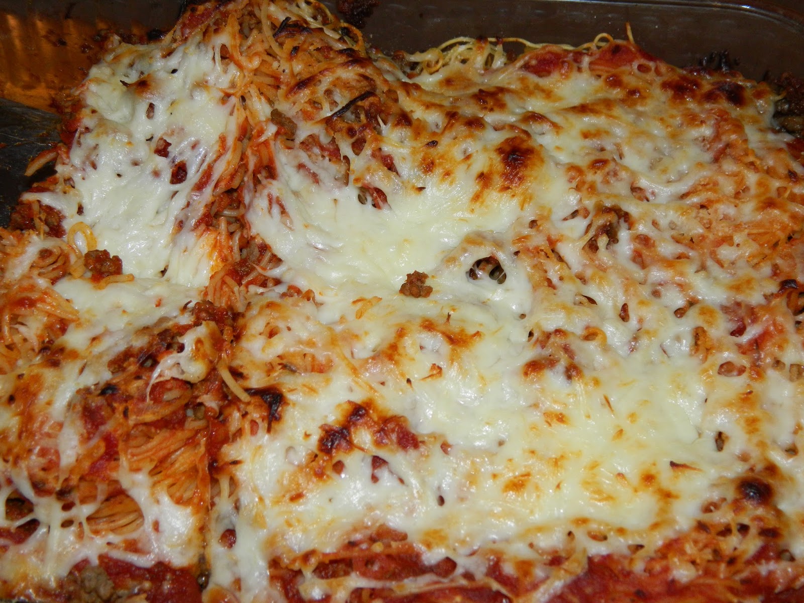 PolkaDotty Place Baked Spaghetti