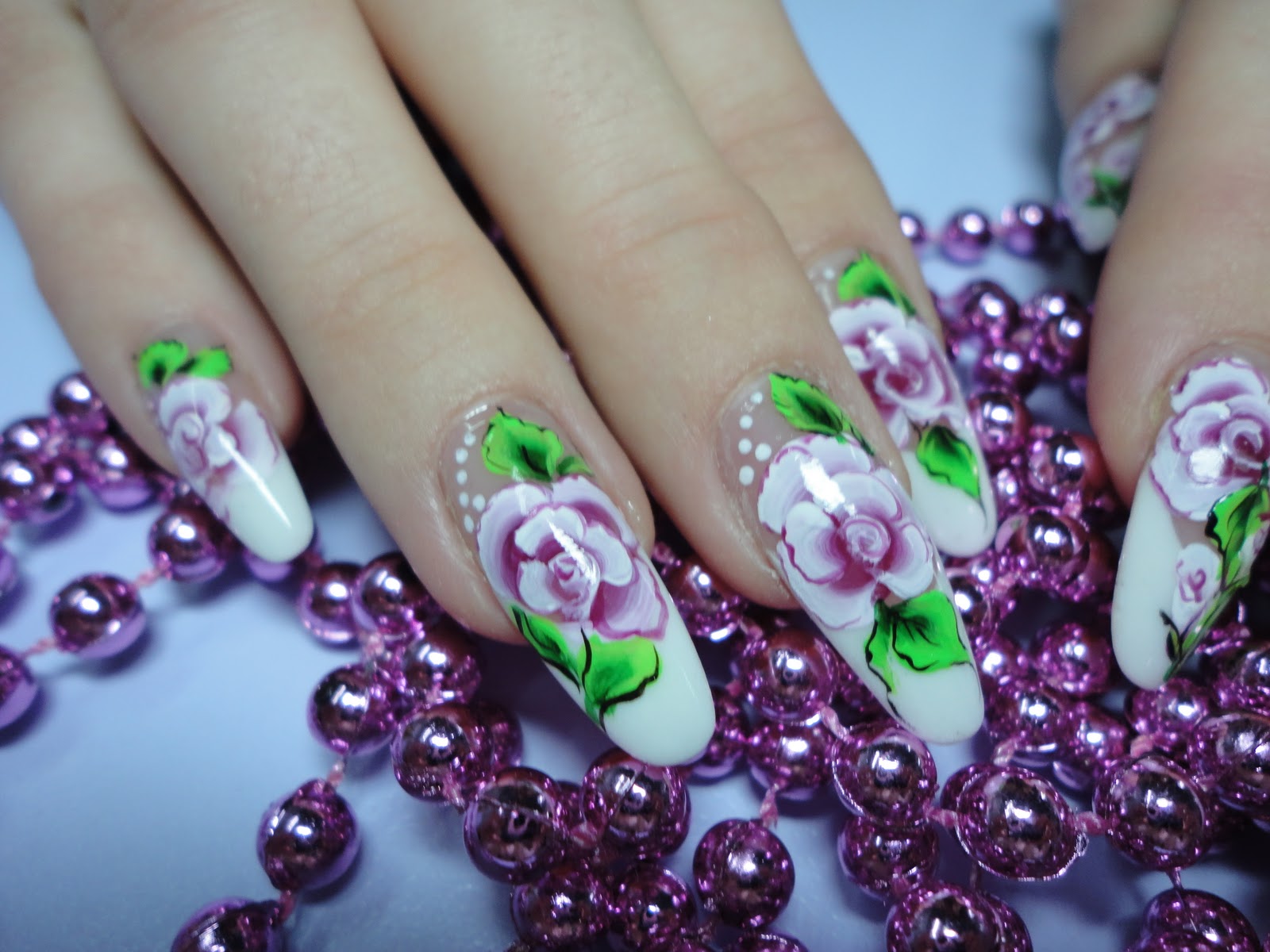 Рисунки на зелёных ногтях - samogonb.ru.