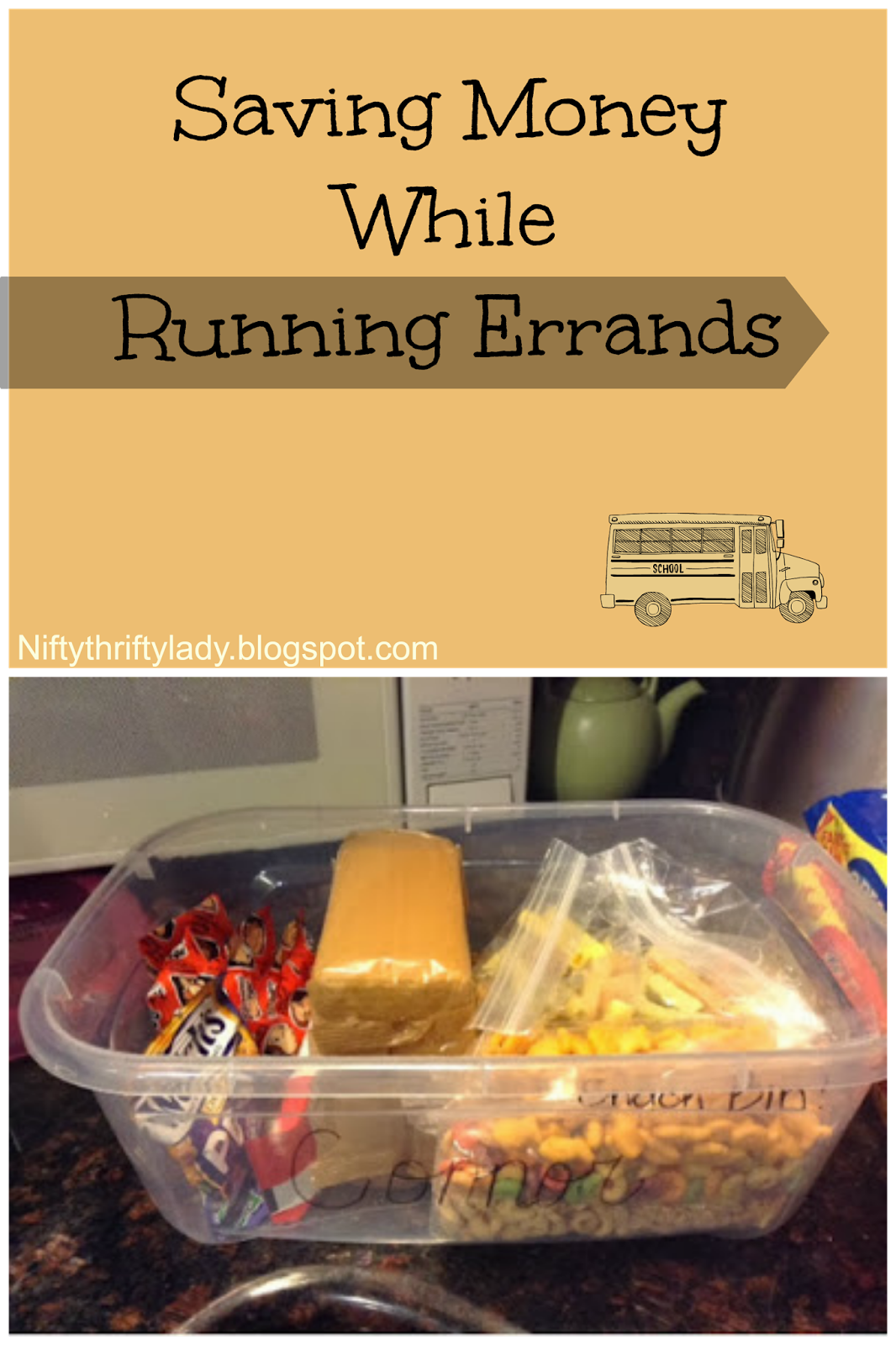 The Nifty Thrifty Lady: Saving Money while Running Errands!