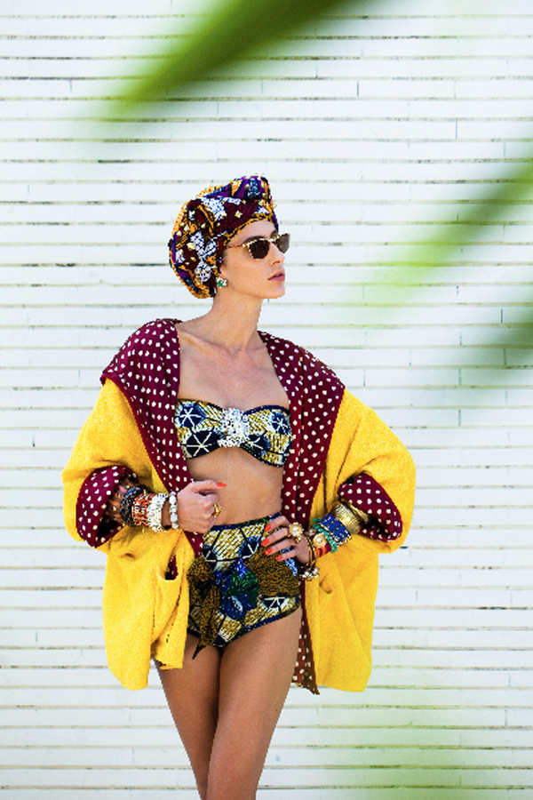 African print retro style Swimsuit - Stella Jean 
