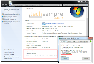 [TechSempre] Tutorial - Como ativar o Windows 7 e remover mensagens de pirataria - Todas as Versões! (Home Basic e Premium, Ultimate, Professional, Starter, Entreprise - 32bits e 64bits!)