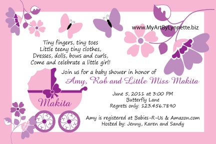 butterfly invitation wording