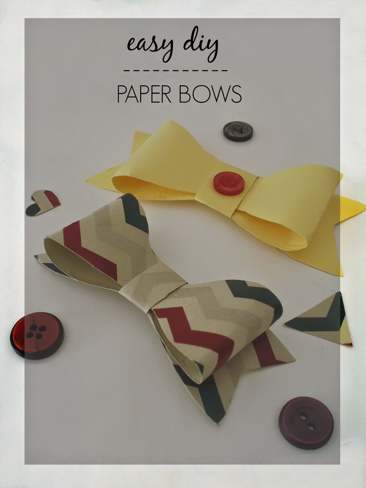 On the ChalkBoard Diy Paper Bows