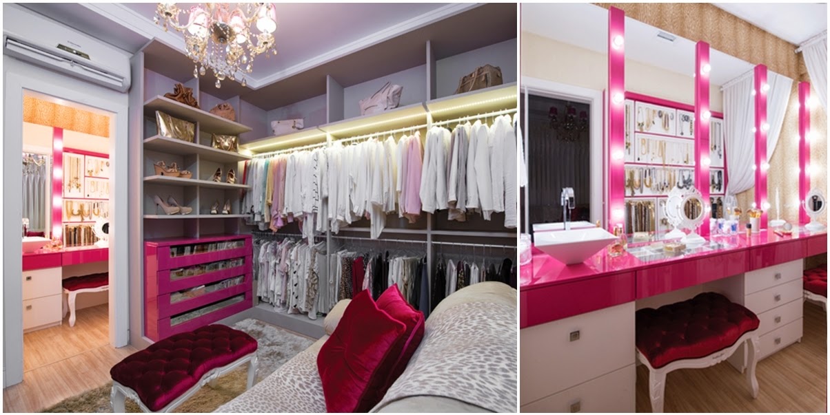 Garota com modos Decoração Closet dos sonhos
