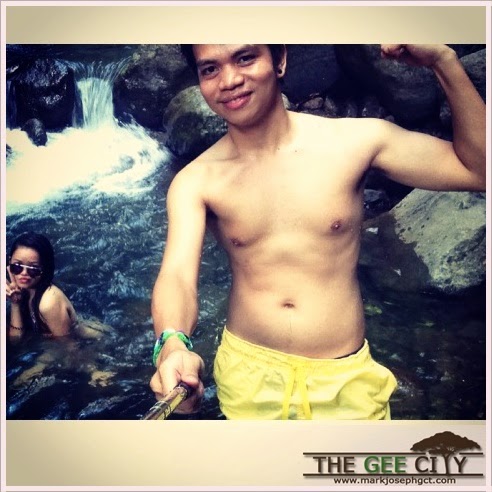 Lorie Mae Gesite and Mark Joseph Gesite swimming in Casaroro Falls