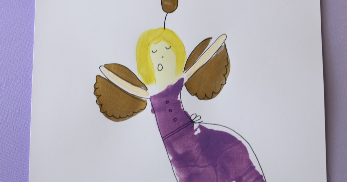 sweet and lovely crafts footprint angels