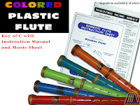 COLORED PLASTIC FLUTE KEY OF C