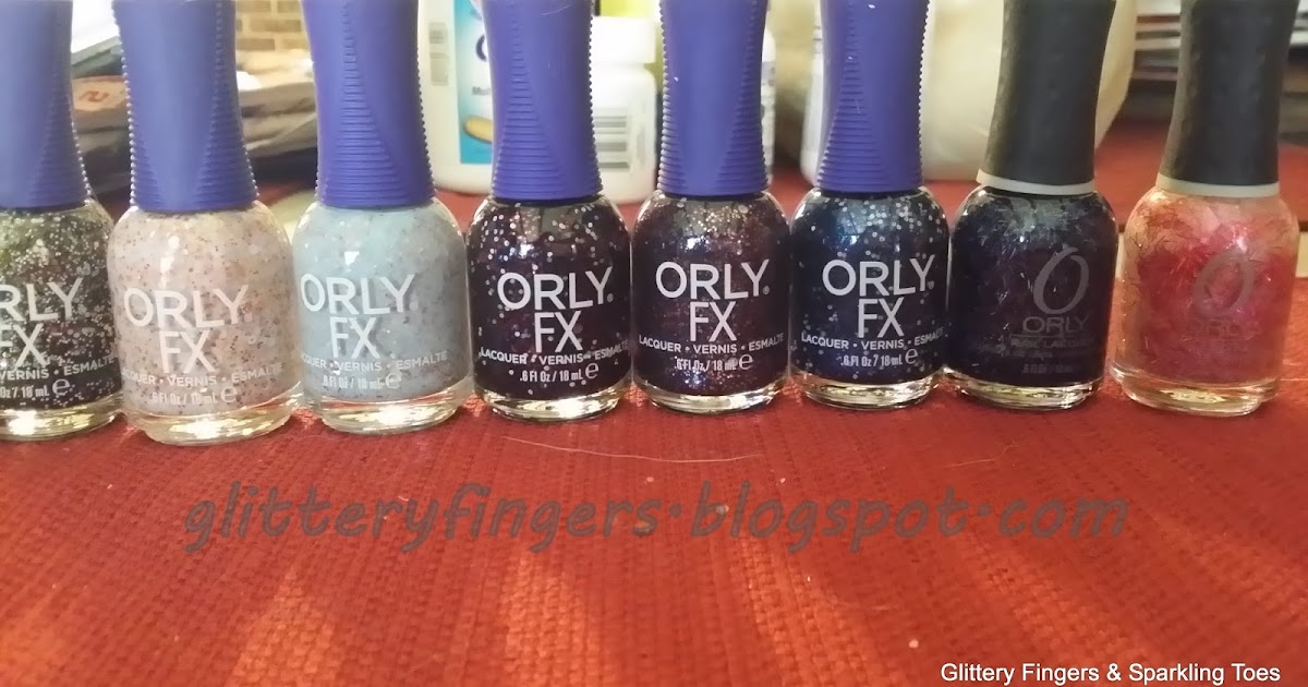 Glittery Fingers & Sparkling Toes TIOT Orly Sunglasses At Night