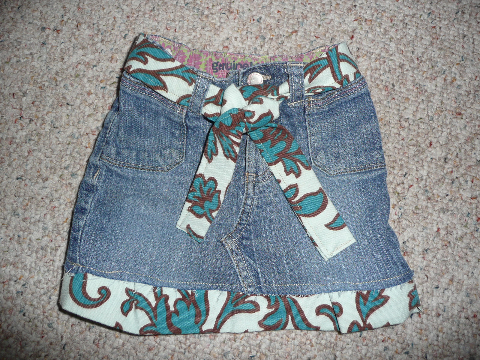 Simply Thrifty Simply Homemade A Repurposed Skirt