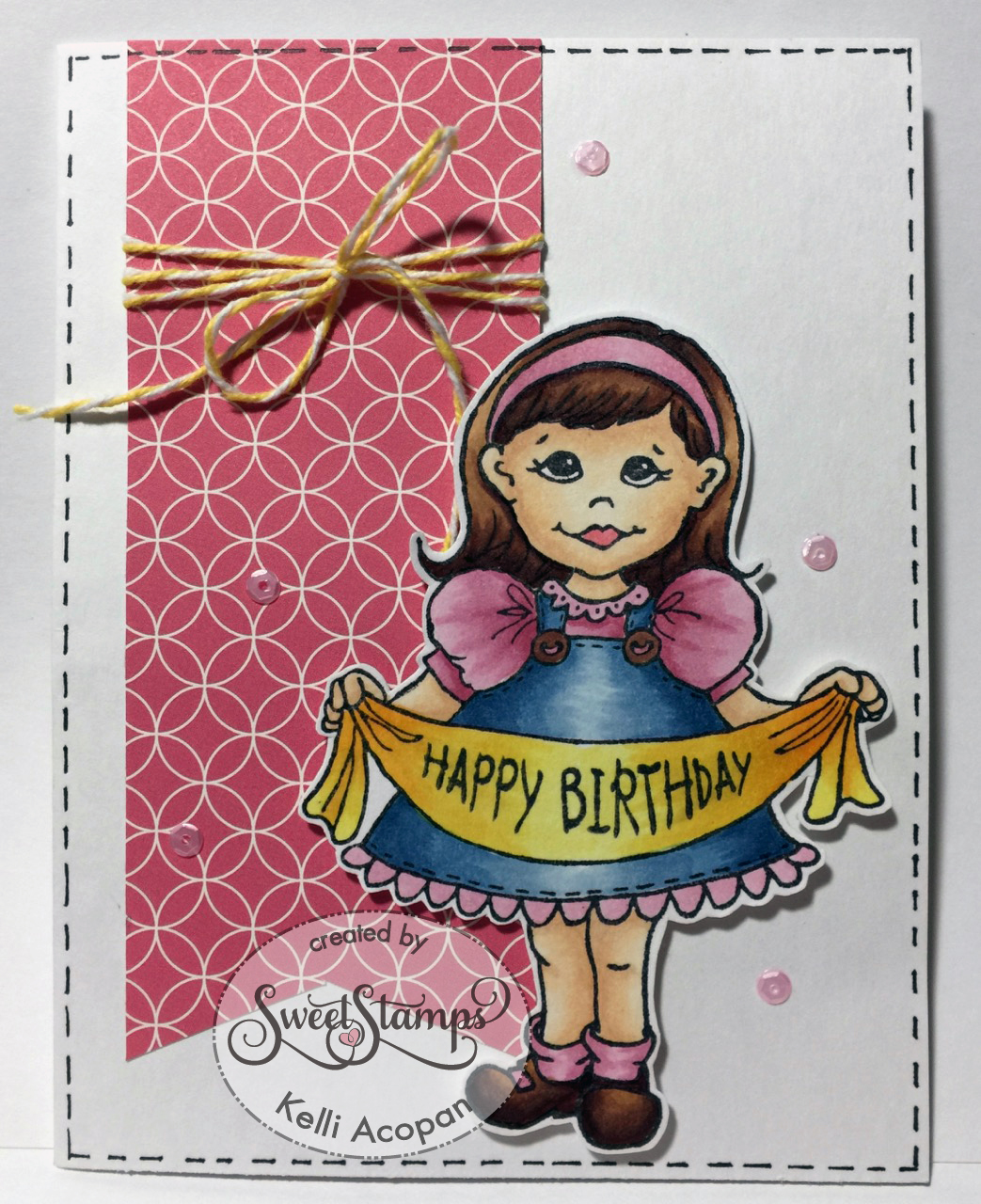 sweetstamps blog happy birthday banner girl blank birthday banner