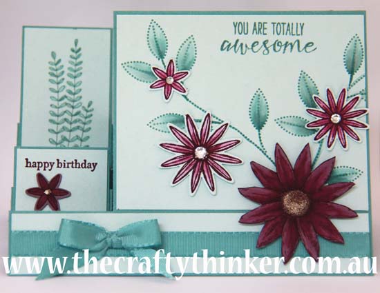 SU, The Crafty Thinker, Side Step card, card making classes
