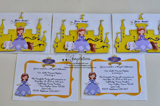 disney_princess  sofia_the_first handmade_invitations cricut silhouette_cameo 