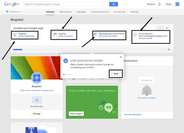 How to Create Google+ Fan Page for Your Website/Blog