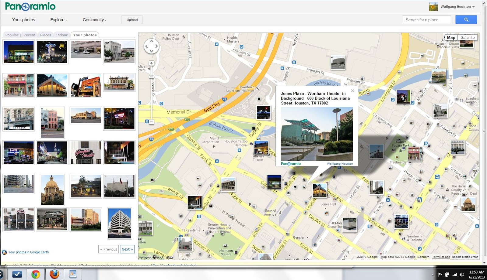 Houston in Pics Theater District Parking in underground garage beneath