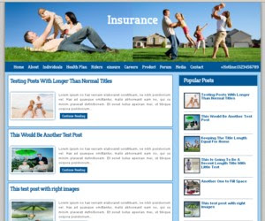 Insurance Co Blogger Template
