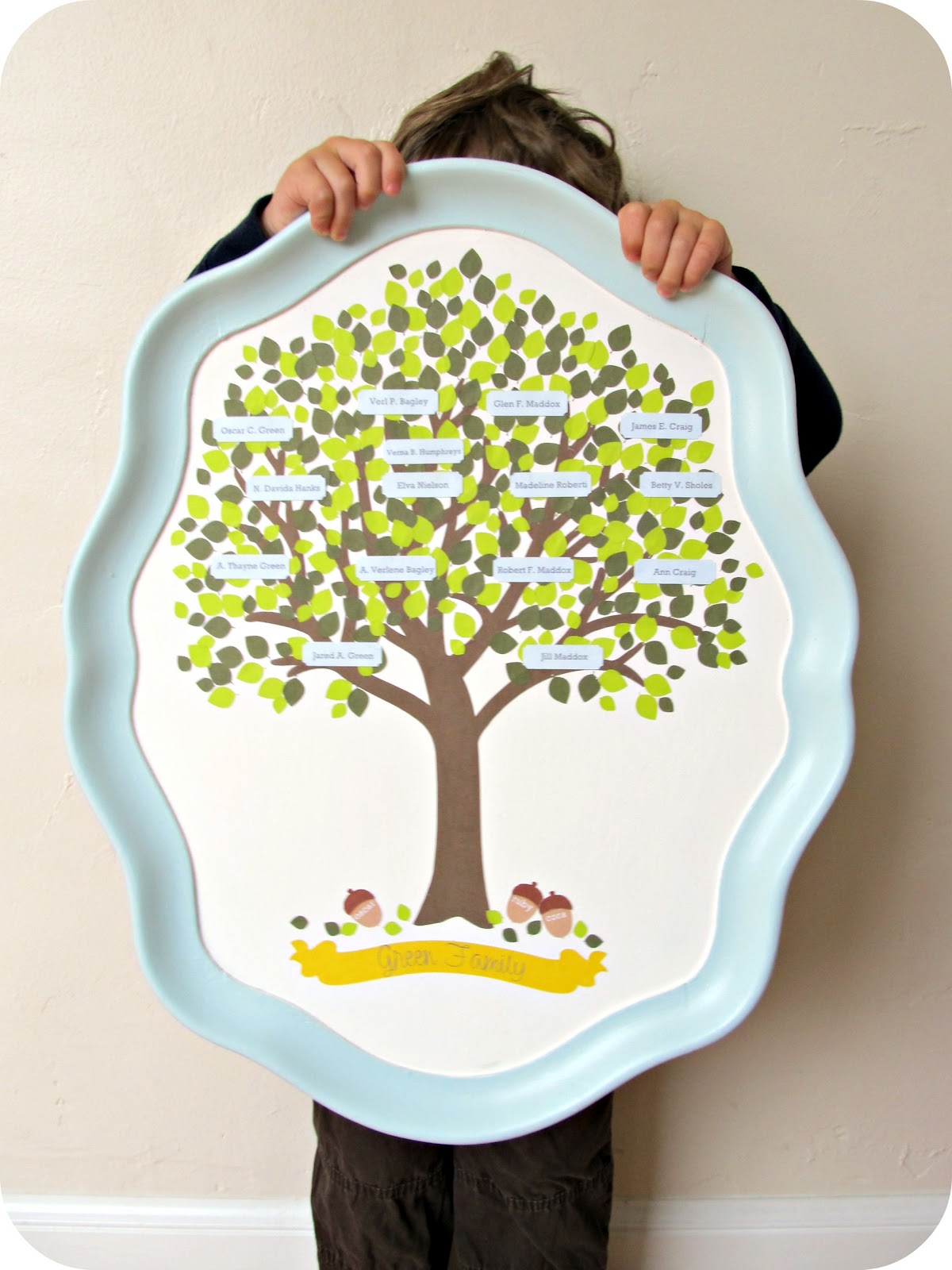 Image result for family tree serving tray