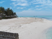 This is the beach on the other side of the bridge.