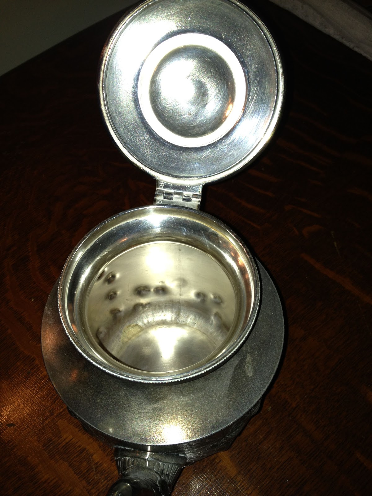 Antique Hunter Victorian teapot, silverplated by Toronto SP Co.