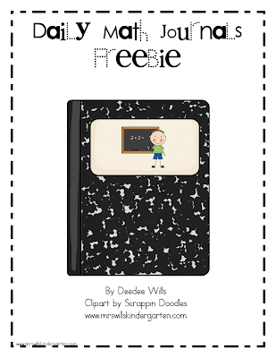 Mrs. Wills Kindergarten: Daily Math Journals FREEBIE