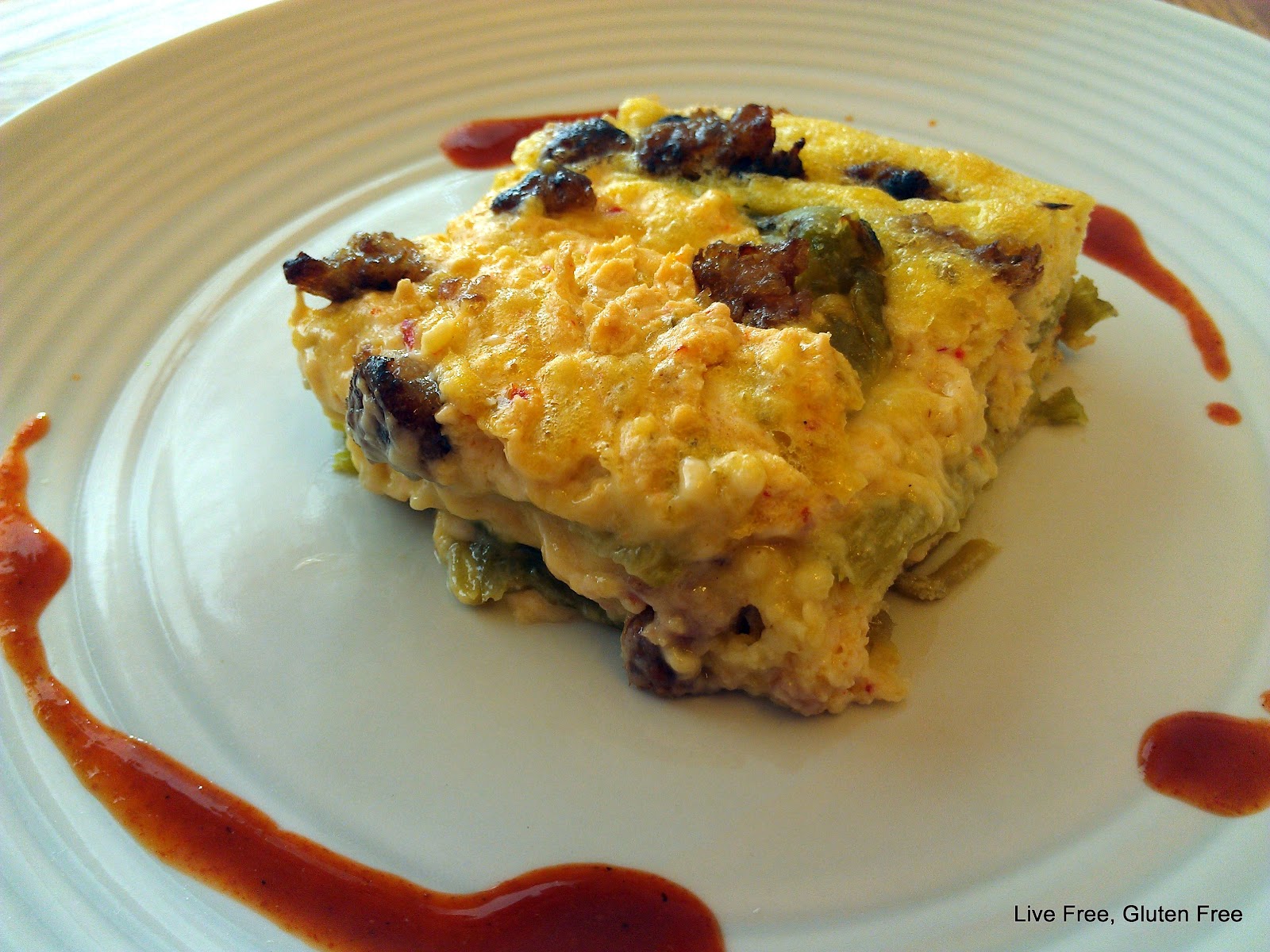 Live Free, Gluten Free Chile Rellenos Casserole