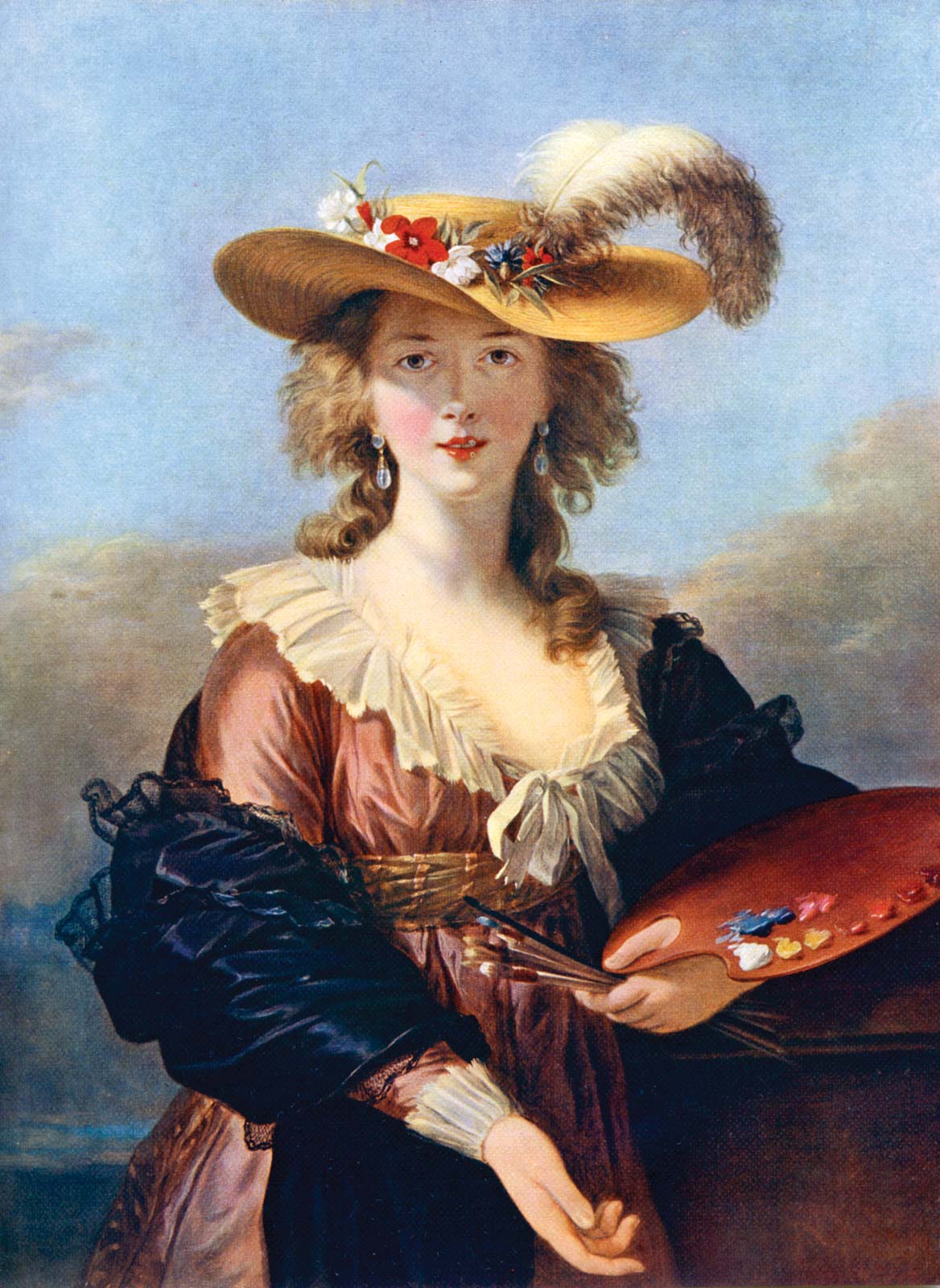 Peinture Française du 19ème Siècle: Vigée Le Brun Self-portrait (1800)