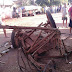 Caminhão perde freios e atropela charrete no centro de Abatiá