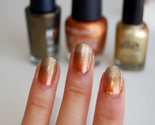 nail diy autumn ombre manicure