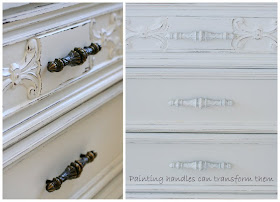 How to paint vintage furniture white 