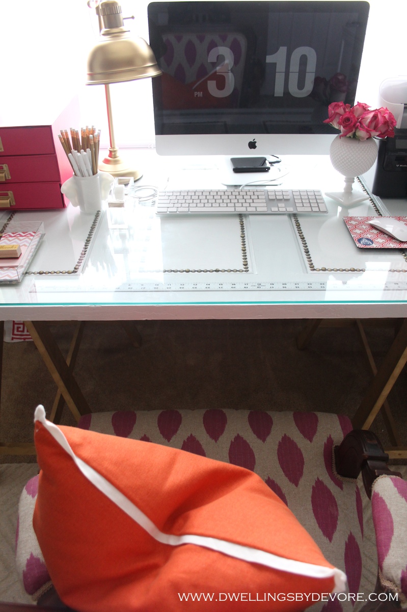 Dwellings By DeVore DIY nailhead door desk