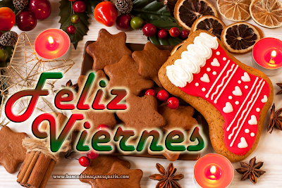 Gifs de semanarios: semanario navideño de buenos días BANCO DE IMÁGENES GRATIS: Feliz Viernes con Olores y Sabores de Navidad