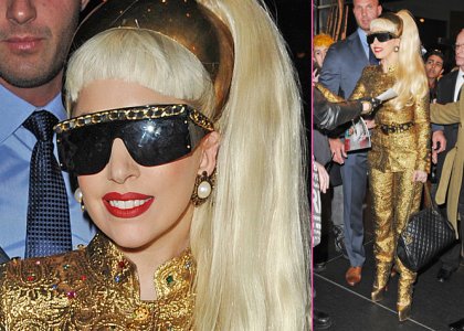 lady gaga gold nye 2012