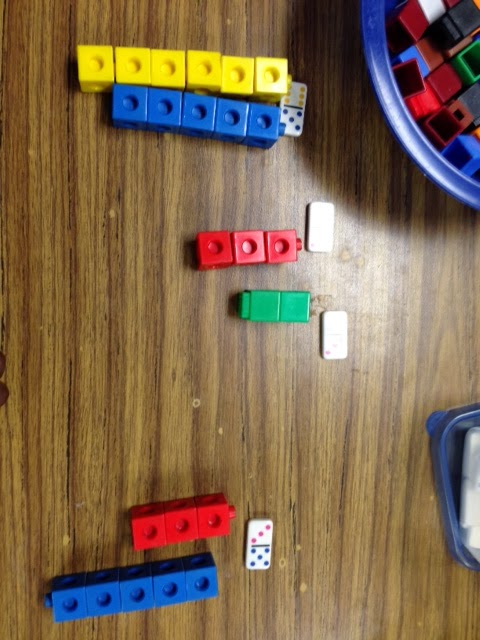 Kindergarten and Mooneyisms: Domino Addition With Manipulatives