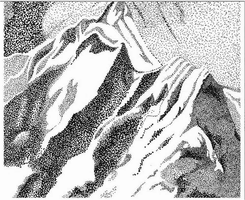 جماليات الرسم والتصوير Ink Pin Drawing الرسم بالحبر