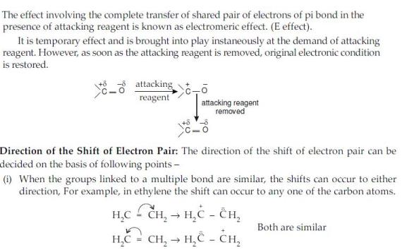 what is the electromeric effect