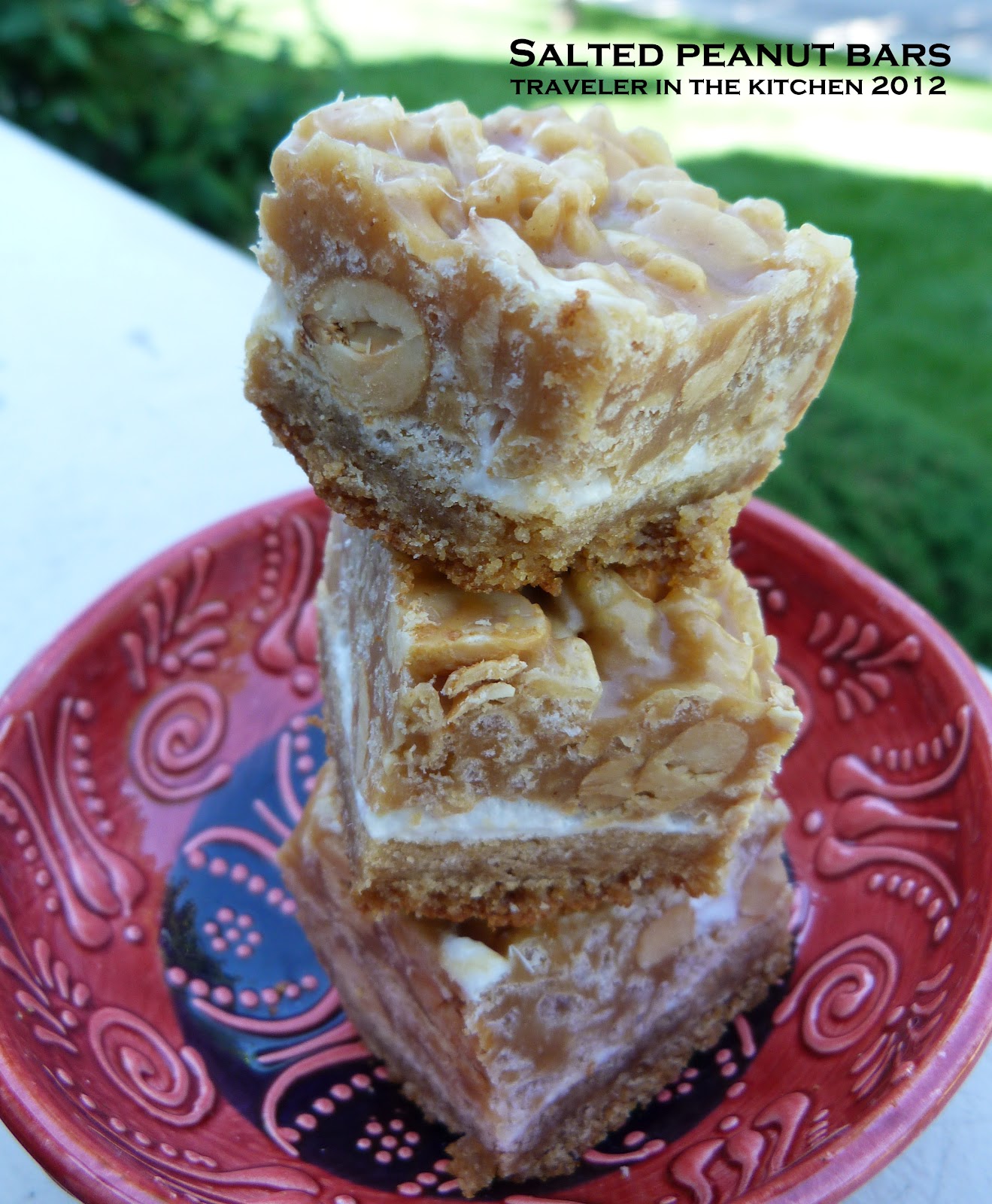 Traveler In The Kitchen Salted Peanut Bars