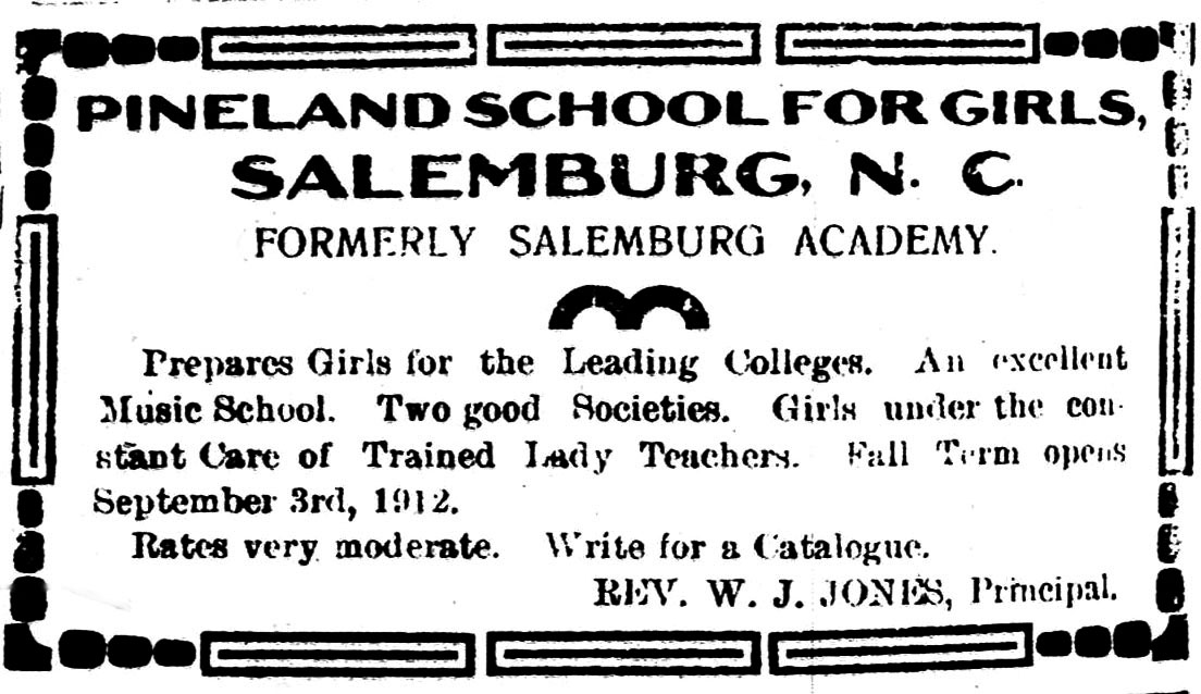 History of Salemburg, NC 18751975 Ads/Articles from Sampson County