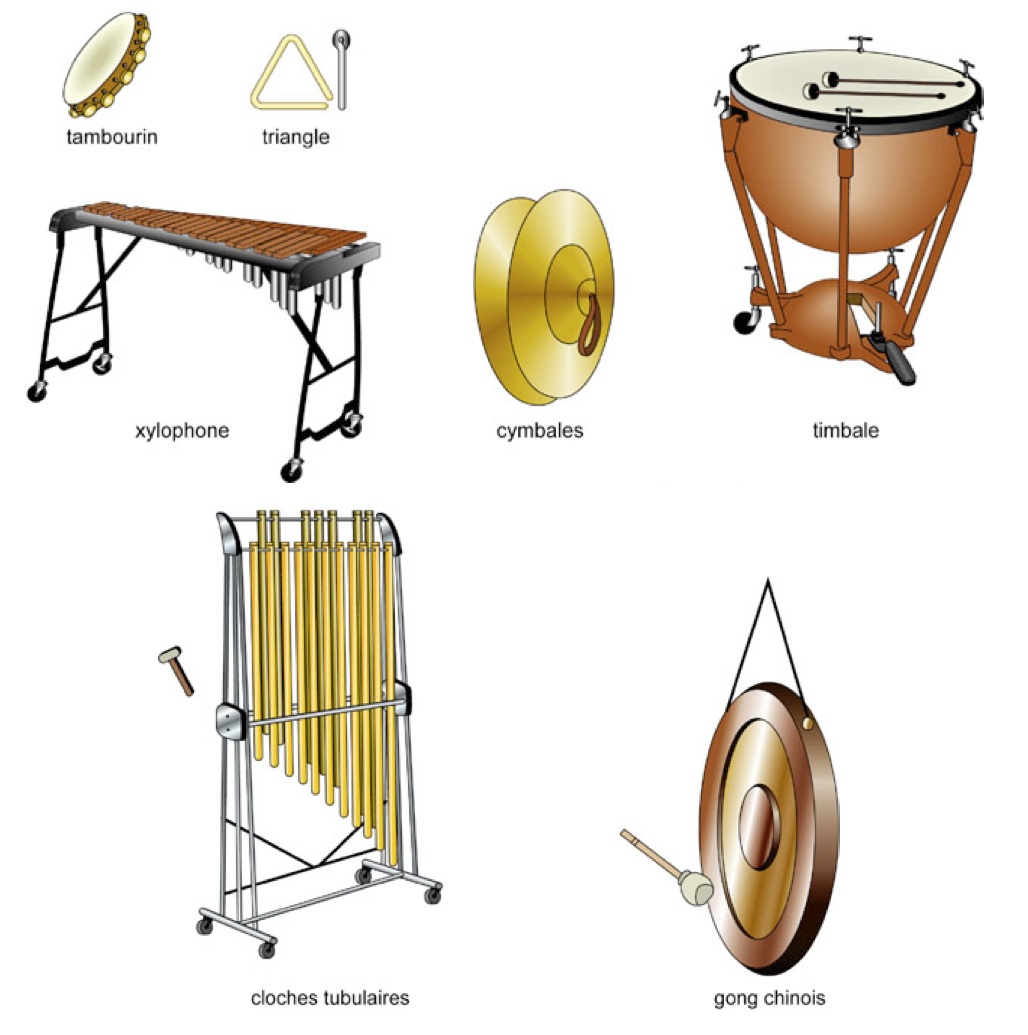 Le schtroumpf collégien: Les Instruments à Percussion
