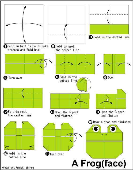 origami frog ring instructions origami frog ring instructions