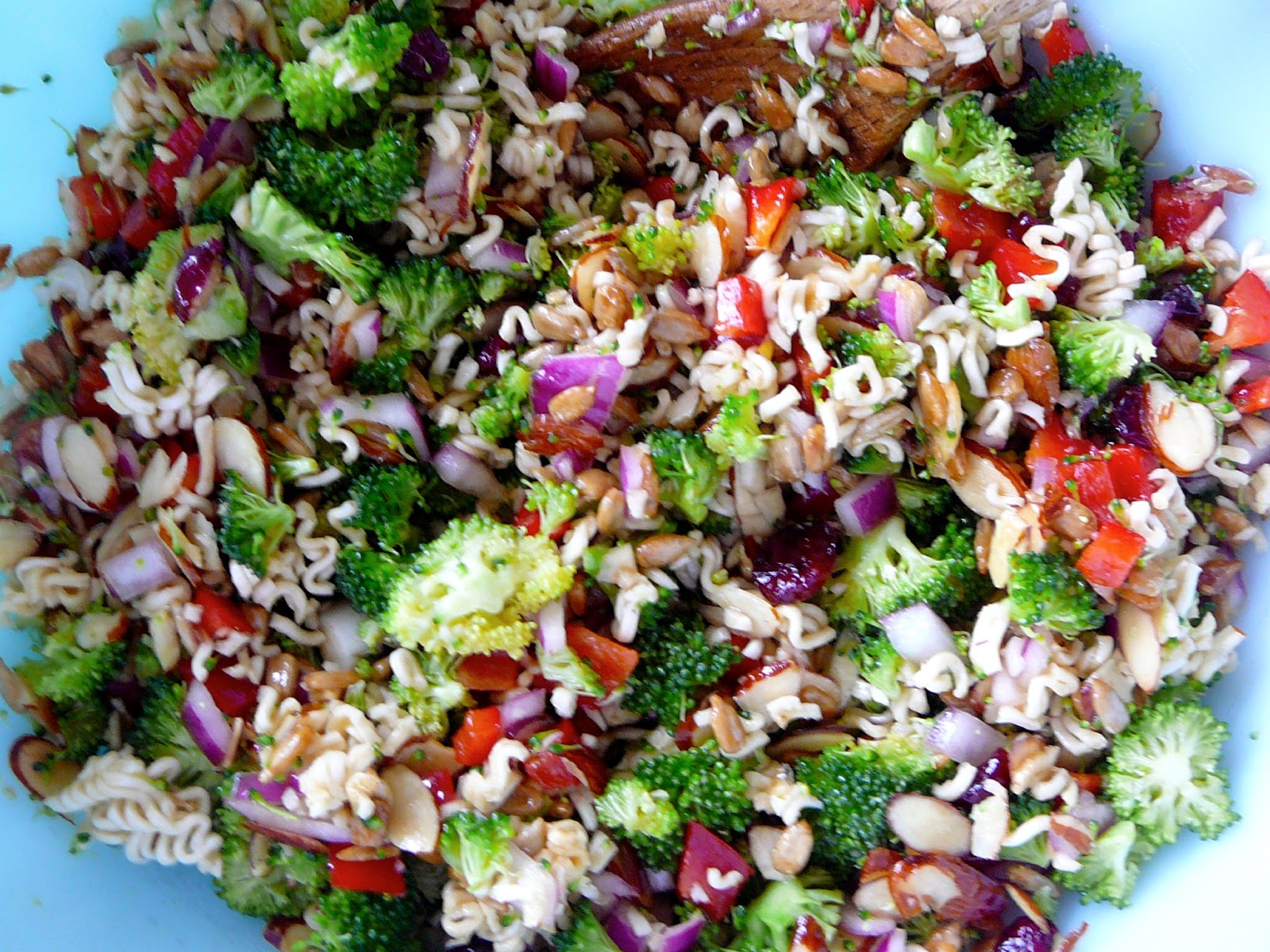 The Hidden Pantry Asian Broccoli Salad with Dried Cranberries, my new