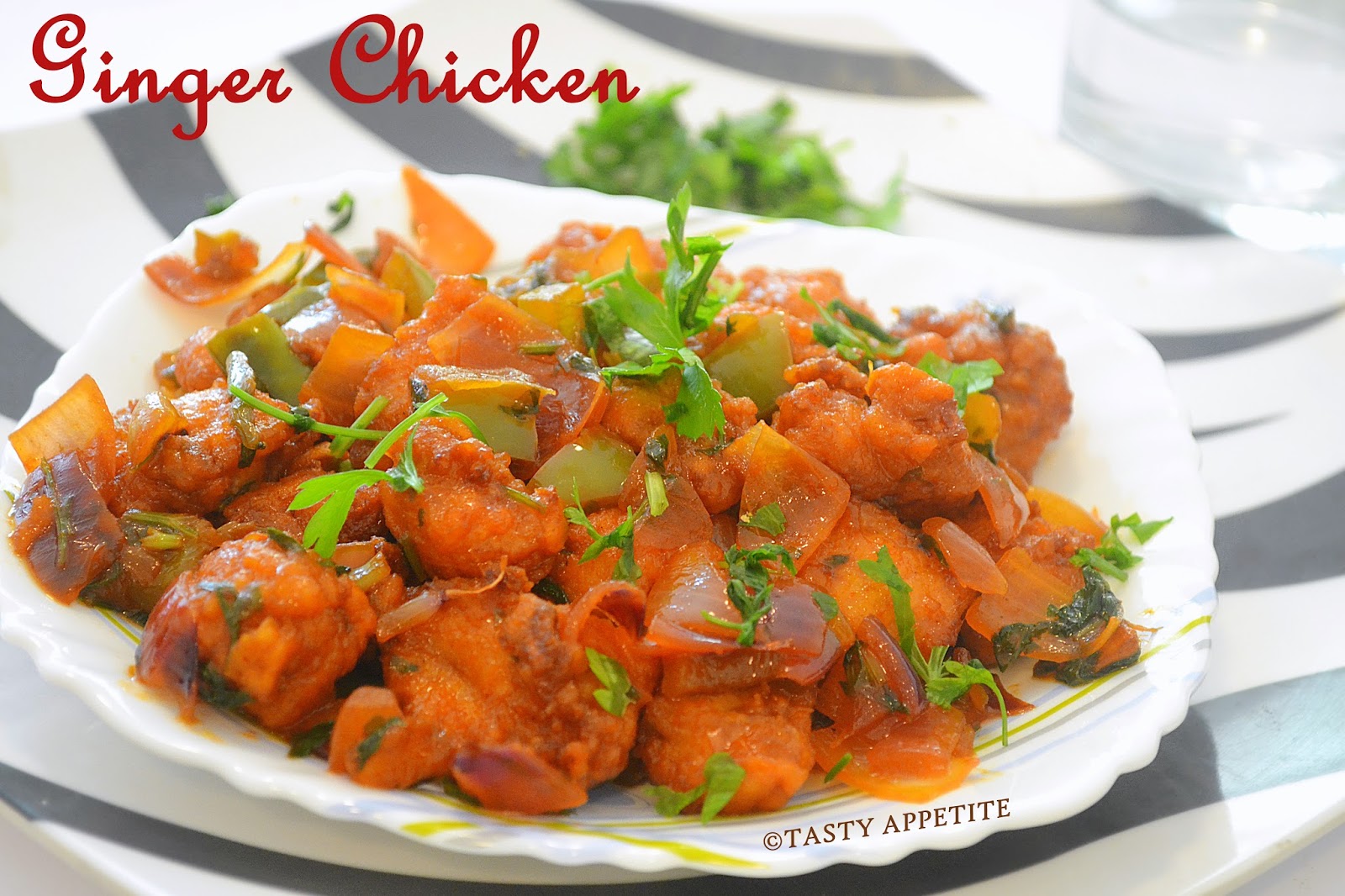 Ginger Chicken Recipe / How to make Ginger Chicken / IndoChinese