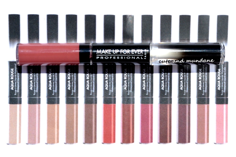 Cute and Mundane: MAKE UP FOR EVER Aqua Rouge in Light Rosewood (14) review  + swatches