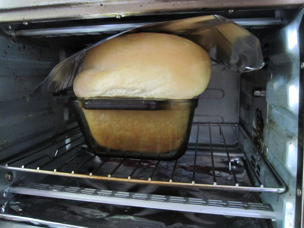 ... rose higher than expected and pushed up against the top of the oven