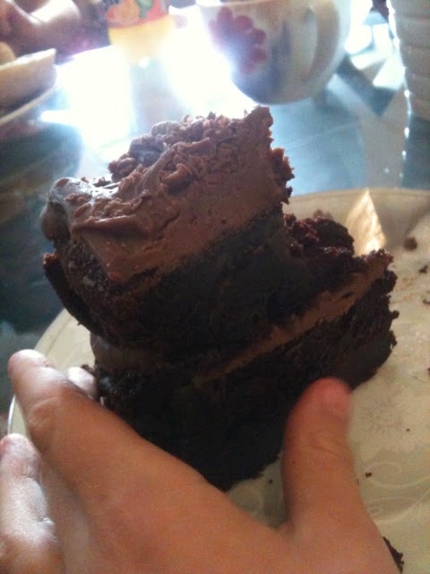 chocolate cake from 2 sisters cafe
