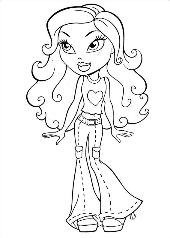 Bratz Coloring Pages ~ Free Printable Coloring Pages - Cool Coloring Pages