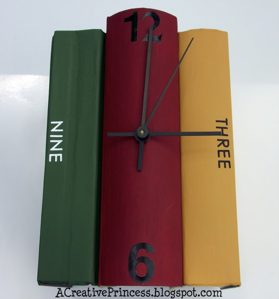 Upcycle Time for a good Book (Clock). the ReFab Diaries