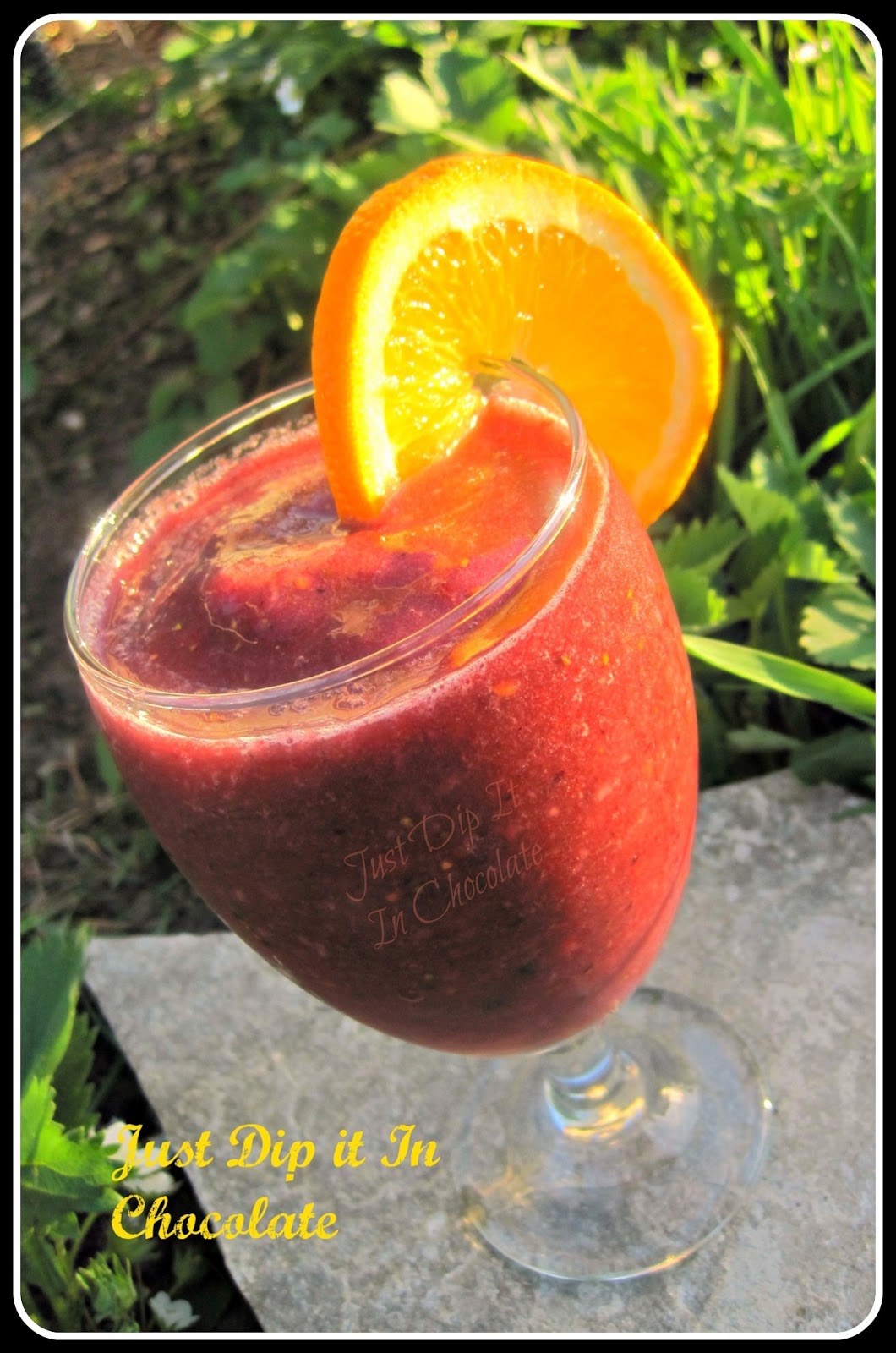 Just Dip It In Chocolate Fruity Frozen Sangria Recipe