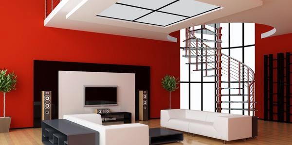 Examples of ceiling design for living room