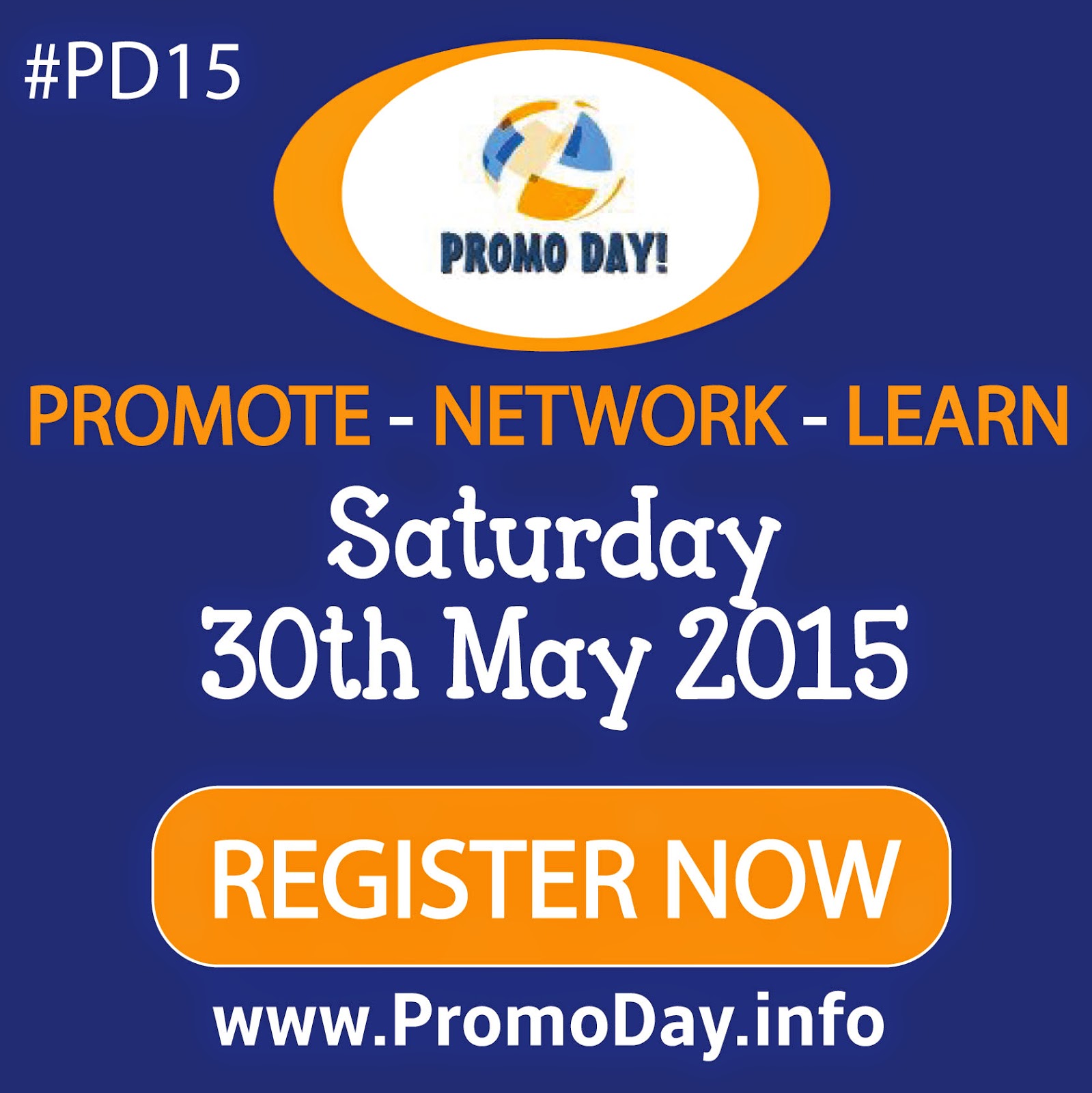Register now for #PD15 at www.PromoDay.info. A whole day dedicated to promoting, networking, and learning. It's completely free too! 
