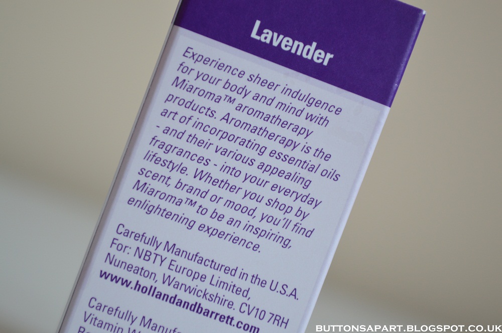 Buttons Apart holland & barrett lavender essential oil review